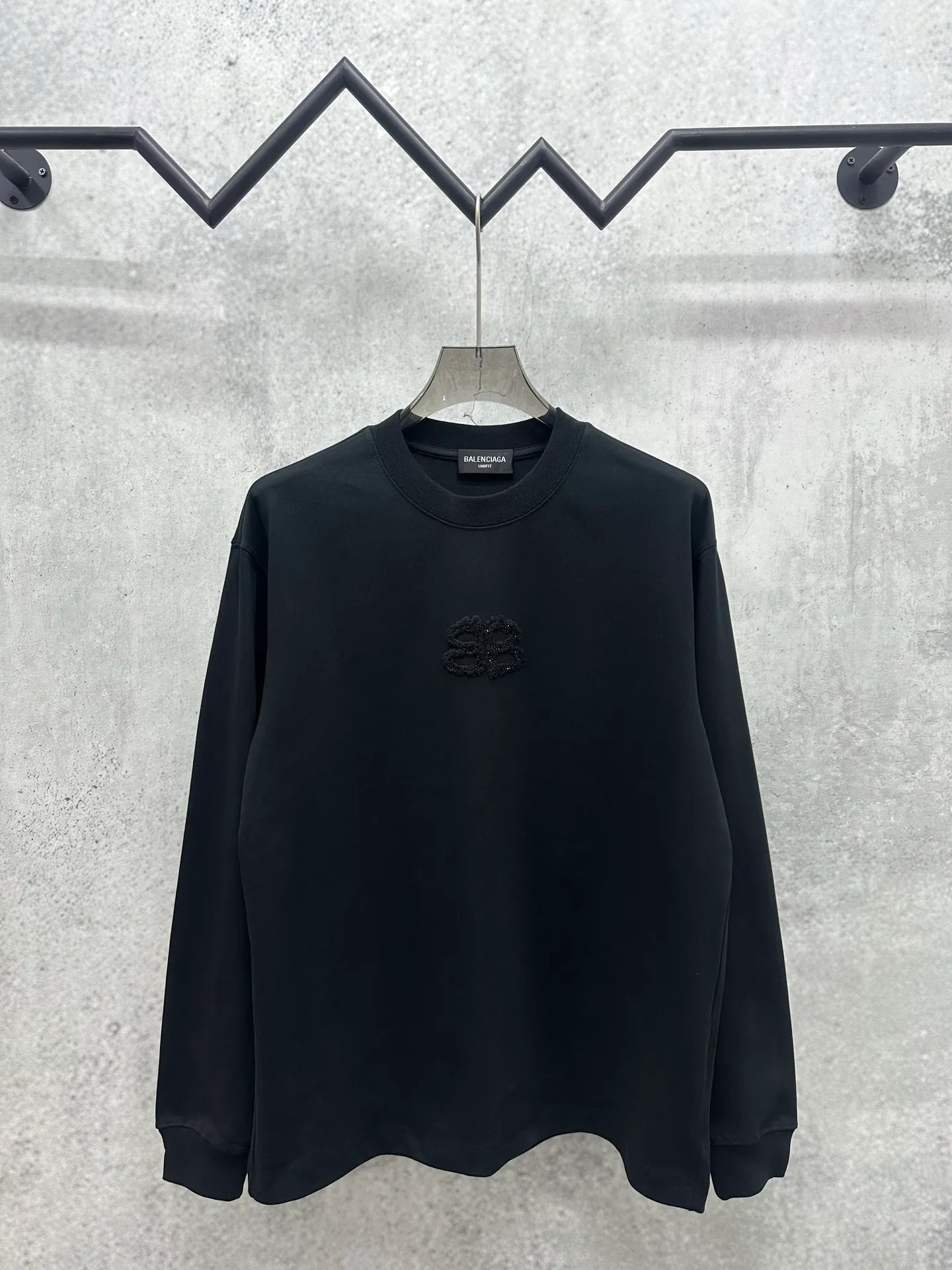 120💰 Balenciaga 2026ss 380g Versatile Same Style -Size：S M L XL -Color：Black